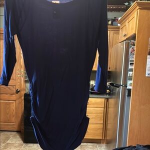 Blue long sleeve touched top